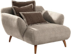 BIG Sessel in Textil Dunkelbraun, Hellbraun