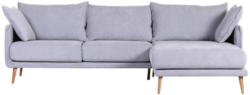 Wohnlandschaft in Textil Hellblau