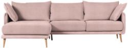 Wohnlandschaft in Textil Rosa