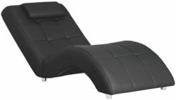Relaxliege in Textil Schwarz