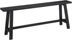 Sitzbank 129,5/49,5/29,5 cm in Schwarz