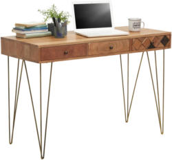 Schreibtisch in Holz, Metall, Holzwerkstoff 115/78/50 cm