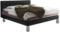 Boxspringbett 160/220 cm in Schwarz