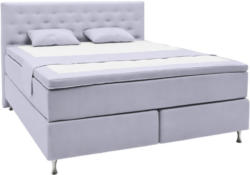 Boxspringbett 160/200 cm in Hellgrau