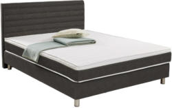 Boxspringbett 140/200 cm in Dunkelgrau