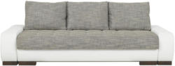 Schlafsofa In Textil Grau, Weiß