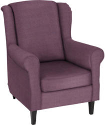 Sessel in Textil Violett