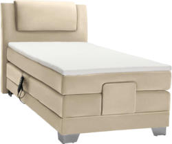 Boxspringbett 100/200 cm in Hellbraun
