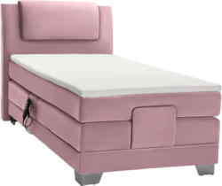 Boxspringbett 100/200 cm in Rosa, Altrosa