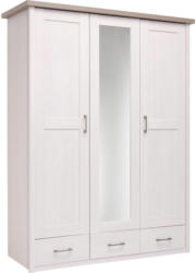Kleiderschrank in Weiß, Trüffeleichefarben