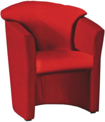 Sessel in Textil Rot