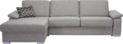 Wohnlandschaft in Textil Grau