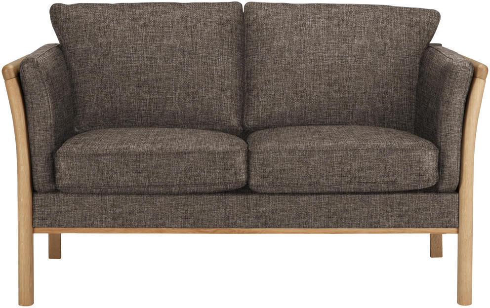ZweisitzerSofa in Holz, Textil Braun, Eichefarben für nur € 539,1