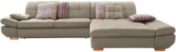 Wohnlandschaft in Textil Creme