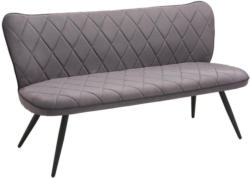 Sitzbank 166/85/66 cm in Grau, Schwarz
