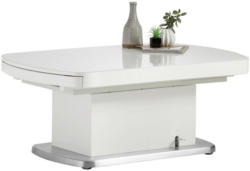 Couchtisch in Metall, Glas, Holzwerkstoff 120-180/75/50-78 cm