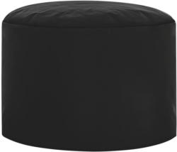 Pouf in Textil Schwarz