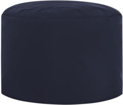 Pouf in Textil Dunkelblau