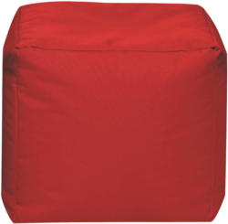 Sitzwürfel in Textil Rot