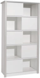 Standregal In 93,7/183,5/42,9 Cm Grau, Weiß