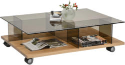Couchtisch In Holz, Glas 110/80/32,8 Cm
