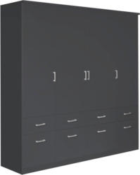 Kleiderschrank in Grau