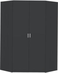 Begehbarer Eckschrank in Grau