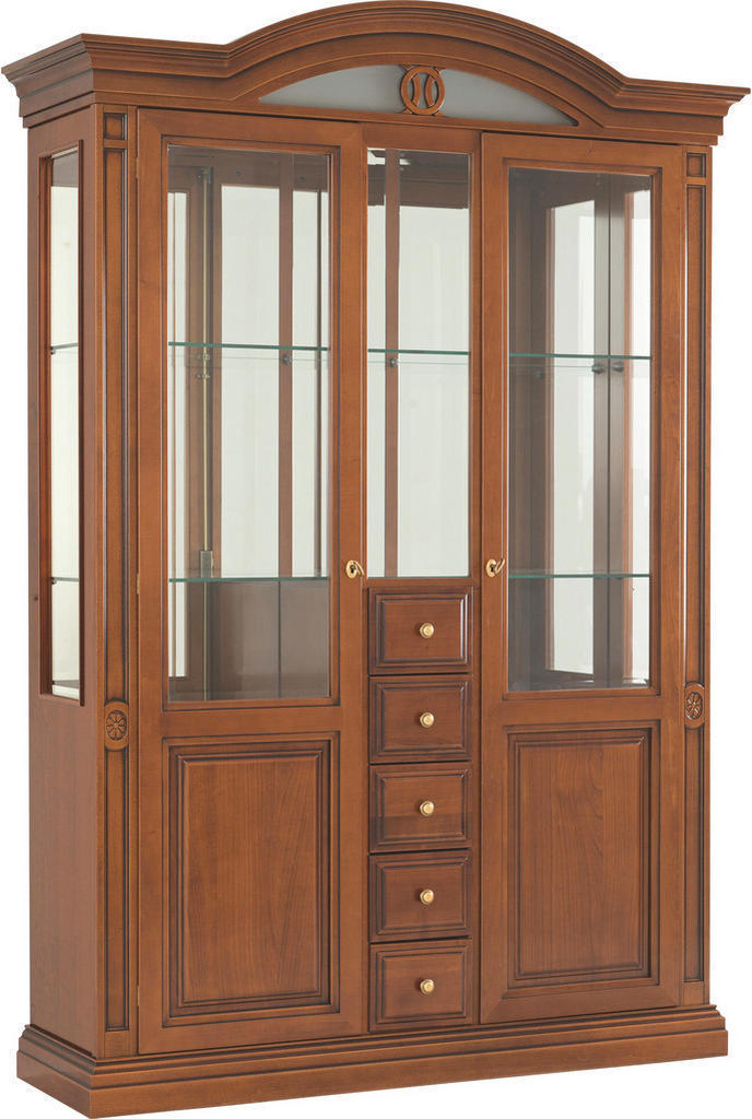 Vitrine in furniert, massiv Kirschbaum Kirschbaumfarben nur € 3.199,00