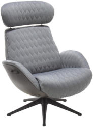 Relaxsessel In Metall, Textil Grau