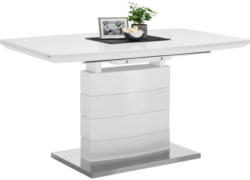 Esstisch In Metall, Glas, Holzwerkstoff 140(180)/80/76 Cm