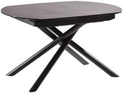 Esstisch in Metall, Glas, Keramik 130(190)/100/77 cm