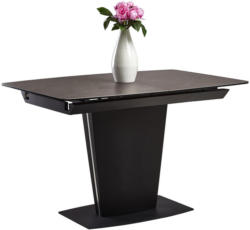 Esstisch in Metall, Glas, Keramik, Holzwerkstoff 120(160)/85/76 cm