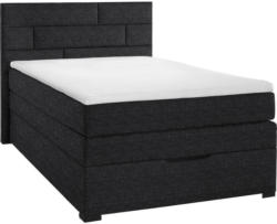 Boxspringbett 140/200 cm in Dunkelgrau