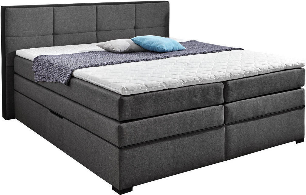 Boxspringbett 180/200 Cm In Grau, Schwarz Nur € 899,00 Statt € 1.693,00 ...