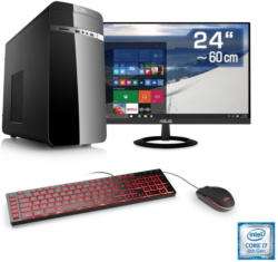 CSL Multimedia PC Set i7-8700 16 GB RAM SSD 24" TFT »Speed T7513 Windows 10«