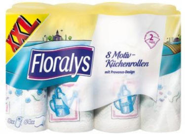 wogibtswas.at - FLORALYS Küchentücher mit Motiv 8x 64 Blatt € 3,33 bei