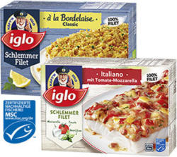 iglo Schlemmer-Filet gefroren, versch. Sorten, jede 380-g-Packung
