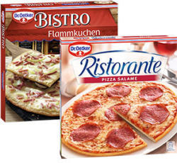 Dr. Oetker Pizza Ristorante, Piccola oder Bistro Flammkuchen gefroren, jede 320-g-Packung und weitere Sorten