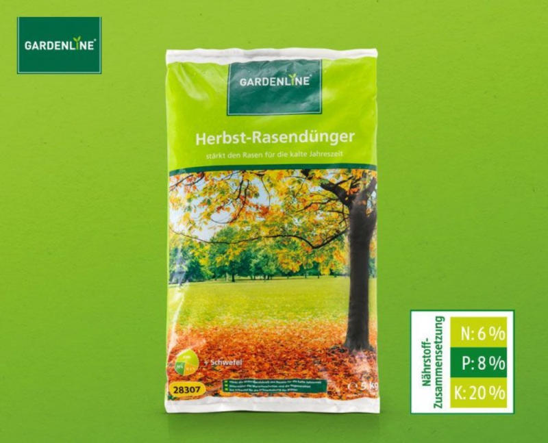wogibtswas.at - GARDENLINE Rasen-Herbstdünger € 6,99 bei HOFER