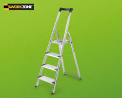 WORKZONE Sicherheitsleiter, 4-stufig