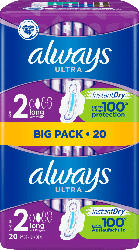 always Ultra Binden Long mit Flügel BigPack