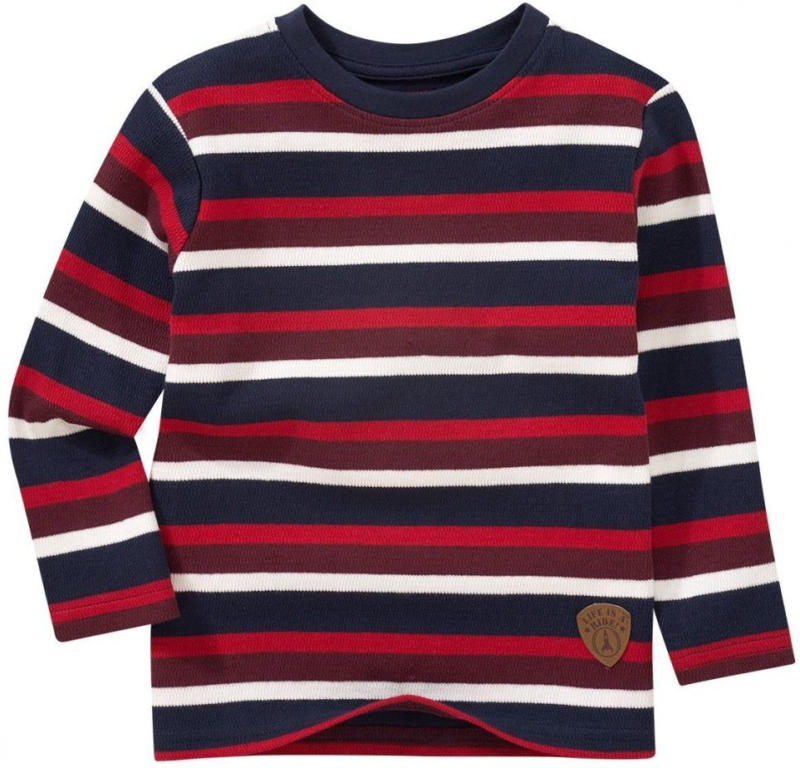 Jungen Langarmshirt im gestreiften Dessin