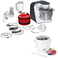 Bosch MUM50E32DE StartLine + MUZ5EB2 Küchenmaschine + Eisbereiter