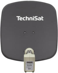 TechniSat Digidish 45 Twin-Parabolantenne grau inkl. Twin-LNB, Sat-Empfang Außeneinheit für 2 Receiver
