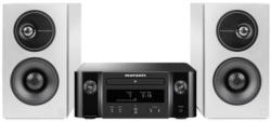 marantz M-CR612 schwarz + Demand D7 weiß Kompakt-Anlage mit WiFi, Bluetooth, DAB+ & HEOS + High-Performance Regal-Lautsprecher
