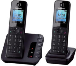Panasonic KX-TGH222GB Schnurlostelefon mit Anrufbeantworter und 2. Mobilteil
