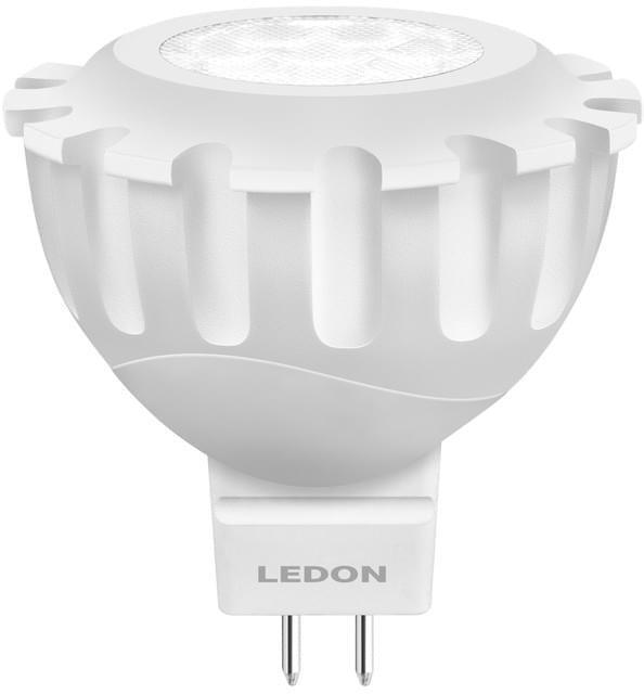 Ledon LED-NV-Lampe MR16 8W GU5.3 35° 540lm 2700K Niedervoltlampe, RA80, Ersatz f. 46W Lebensdauer 25 Jahre (bei ca.2,7h/Tag