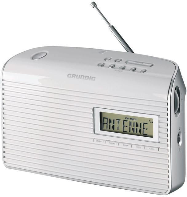 Grundig Music 61 white tragbares Radio mit Weckfunktion