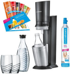 SodaStream Crystal 2.0-Set titan Wassersprudler inkl. Zubehör
