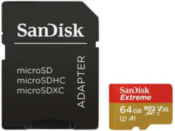 SanDisk microSDXC-Karte Extreme 64 GB inkl. Adapter, Class 10, UHS-I, 100MB/Sec